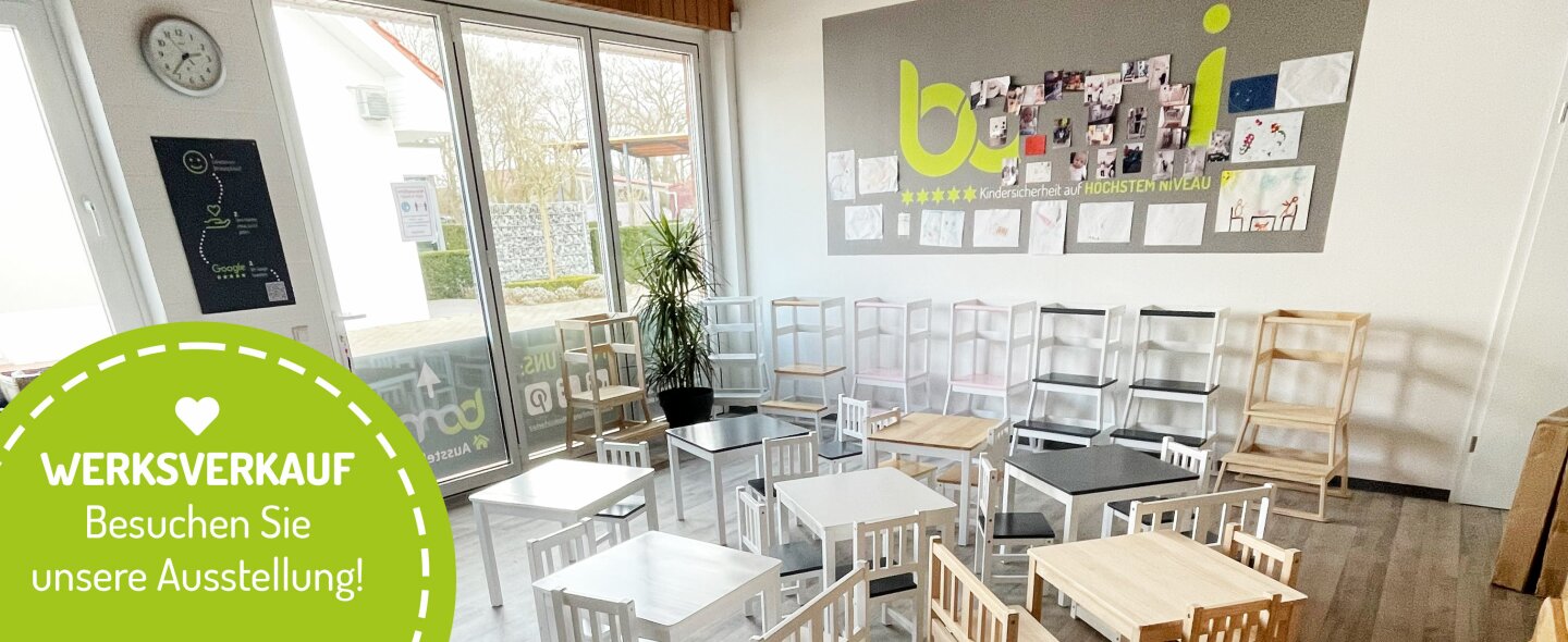 bomi Kindermöbel Werksverkauf Ausstellung in Schapen, im Emsland