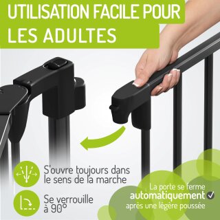 Barrière de sécurité pour cheminée Milo – Taille de 223 à 525 cm  – Protection sûre en métal