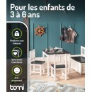 Kindersitzgruppe Anna in Grau/Weiß mit Bank (GT)