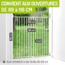 Treppenschutzgitter Maja für den Außenbereich: 69 - 116 cm breit