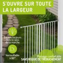 Treppenschutzgitter Maja  für den Außenbereich: 82 - 142 cm breit