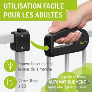 Türschutzgitter Merle | 63 - 71 cm | 90° Feststell-Funktion