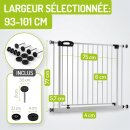 Türschutzgitter Merle 93 - 101 cm Weiß