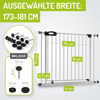 Türschutzgitter Merle | 173 - 181 cm | 90° Feststell-Funktion