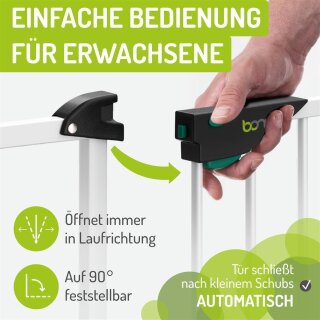 Türschutzgitter Mira | 63 - 71 cm |  90° Feststell-Funktion