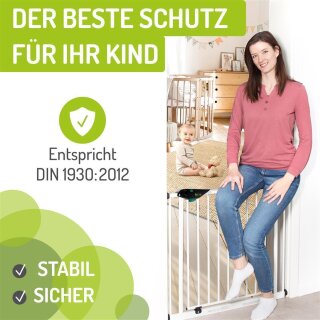 Türschutzgitter Mira | 83 - 91 cm |  90° Feststell-Funktion