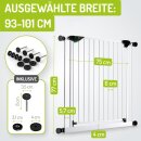 Türschutzgitter Mira | 93 - 101 cm |  90° Feststell-Funktion