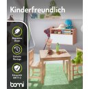 Kindersitzgruppe Amy mit 4 Stühlen in Weiß/Grau (GT)