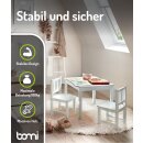 Kindersitzgruppe Amy mit 4 Stühlen in Weiß (GT)