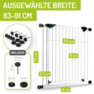 Türgitter Mira XXL | 75 cm Türbreite | 83 - 243 cm | 90° Feststell-Funktion