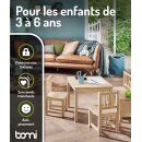 Ensemble de Table pour Enfants Anna – Bois Naturel Non Traité
