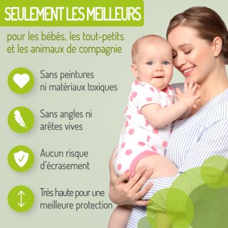 Türgitter Mira XXL | Türbreite: 75 cm | 105 - 113 cm Weiß