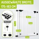 Türgitter Mira XXL | Türbreite: 75 cm | 175 - 183 cm Weiß