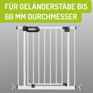BOMI Y-Adapter M10 für Türschutzgitter | Treppengeländer bis 60 mm | Silber (2 Stück)