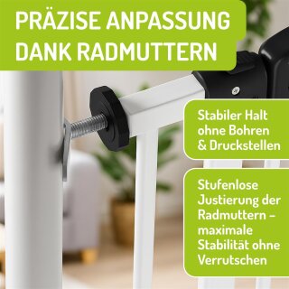 BOMI Y-Adapter M10 für Türschutzgitter | Treppengeländer bis 60 mm | Silber (2 Stück)