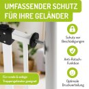 BOMI Y-Adapter M10 für Türschutzgitter | Treppengeländer bis 60 mm | Silber (2 Stück)
