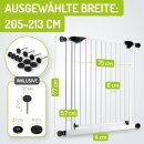 Türgitter Mira XXL | 75 cm Türbreite | 205 - 213 cm Weiß