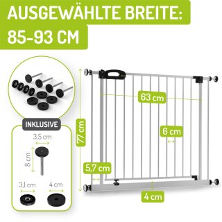 Türgitter Merle XXL | Türbreite: 63 cm | 85-93 cm | 90° Feststell-Funktion