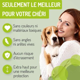 Haustierschutzgitter Merle | 73-161 cm | Extrahoch: 107 cm | mit Katzenklappe