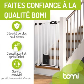 Haustierschutzgitter Merle | 73-161 cm | Extrahoch: 107 cm | mit Katzenklappe