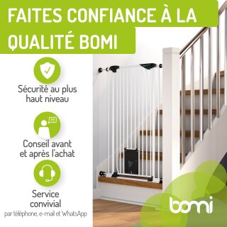 Absperrgitter Mira | 73-161 cm | Extrahoch: 107 cm | mit Katzenklappe