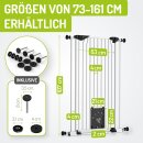 Absperrgitter Mira | 73-161 cm | Extrahoch: 107 cm | mit Katzenklappe