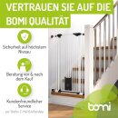 BOMI Mira Kinderschutzgitter mit Katzenklappe 73–161 cm – Extrahoch 107 cm für Kinder & Haustiere