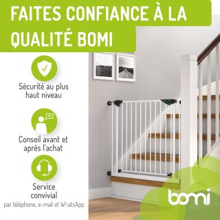 Türschutzgitter Mira 73-81 cm | Extra hoch 107 cm | 90° Feststell-Funktion