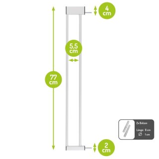 10 cm Verbreiterung | Farbe: Weiß