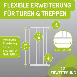 40 cm Verbreiterung | Farbe: Weiß