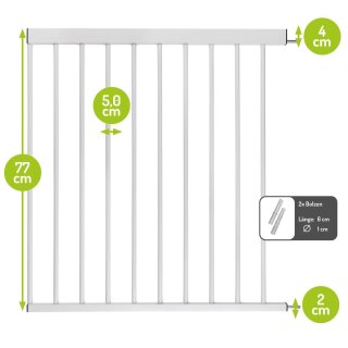 70 cm Verbreiterung | Farbe: Weiß