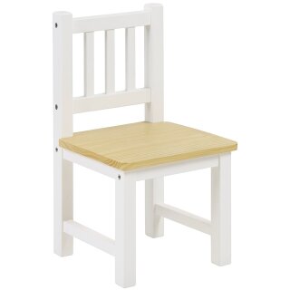 Ersatz-Kinderstuhl für Kindersitzgruppen – Original BOMI Kinderstuhl Natur-Weiß