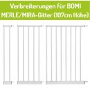 Extrahohe Verbreiterungen 107 cm für Schutzgitter...