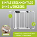 Extensions extra-hautes 107 cm pour barrières Merle & Mira – Rallonges en métal blanc (10–40 cm)