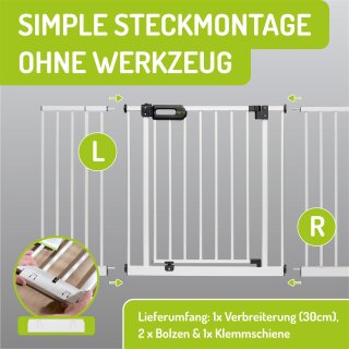 Extrahoch: 30 cm Verbreiterung | Farbe: Weiß