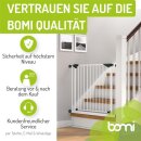 Türschutzgitter Mira 153-161 cm | Extra hoch 107 cm | 90° Feststell-Funktion