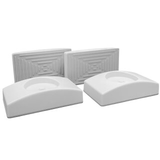 4er Set Elefantenfüße – Eckige Wandschutz-Pads für Kinderschutzgitter, rutschfest & stabil