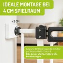 BOMI Wandschutz-Pads eckig | Elefantenfüße für Türschutzgitter | 4er-Set