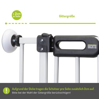 Wandschutzpads 4er Set für Türschutzgitter rund & eckig