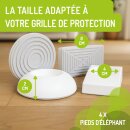 Wandschutzpads 4er Set für Türschutzgitter rund & eckig