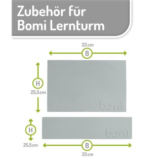 Fester Stand: Silikonmatten für Lerntürme