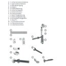 Ersatz-Montageset für Treppenschutzgitter Maja...