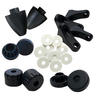 Montage-Set für Absperrgitter Milo – Komplettes BOMI Ersatzteil mit Befestigungen & Aufklebern