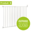 B-Ware: Treppenschutzgitter Maja 82-142 cm Weiß