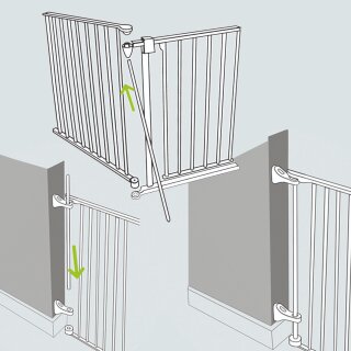 Türelement für Schutzgitter Milo – BOMI Ersatzteil zur Erweiterung Ihres Gitters