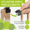 Türschutzgitter Miko XXL von 71-79 cm aus Holz