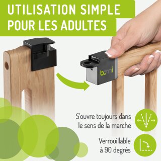 Türschutzgitter Miko XXL von 87-95 cm aus Holz