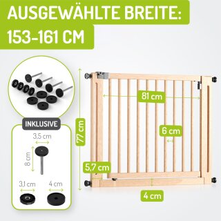 Türschutzgitter Miko XXL von 153-161 cm aus Holz