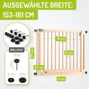 Türschutzgitter Miko XXL von 153-161 cm aus Holz