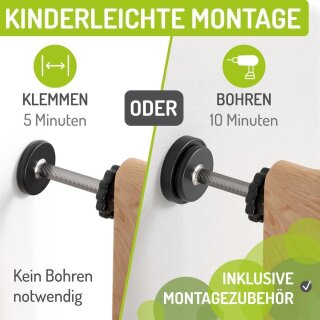 Türschutzgitter Miko XXL von 115-123 cm aus Holz